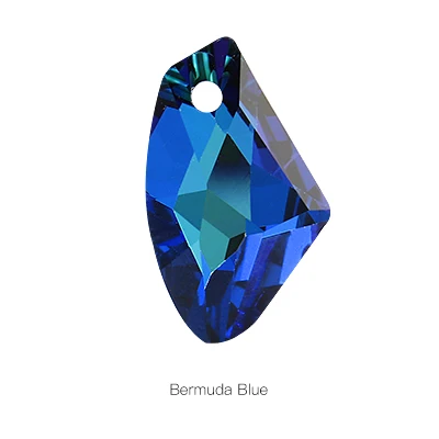 Bermuda Blue Стеклянные стразы Ax, подвески, ожерелье для женщин, кристаллы, блестящие стразы, украшения, ювелирные изделия для одежды, свитера, ожерелья s Pend - Цвет: Bermuda Blue