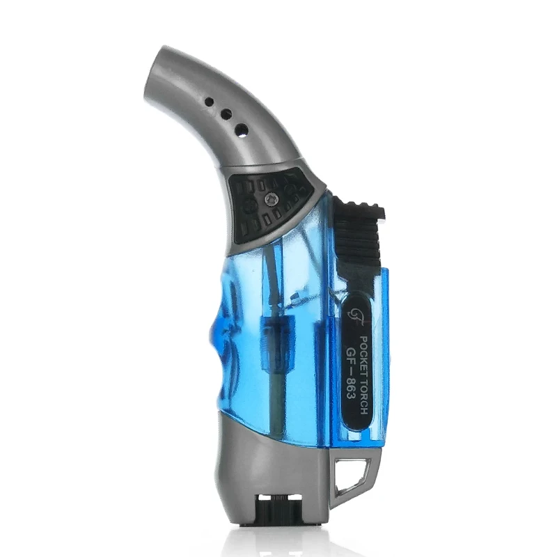 Мини зажигалка Honest портативная дорожная газовая Зажигалка Ветрозащитная Jet Flame с
