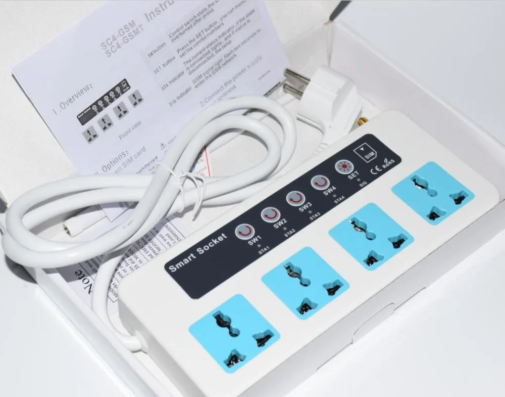 Зарядное устройство Adaptador Tomada энергосберегающее для защиты от перенапряжения 3