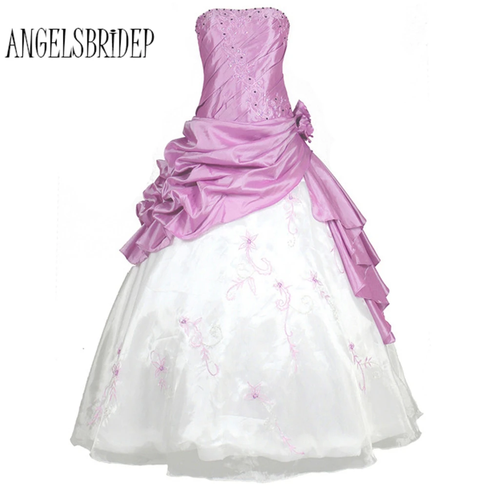 Angelsbridep Новое поступление дебютантка Quinceanera платья Сладкие 16 Платья Длинные бисером Пышное Платье