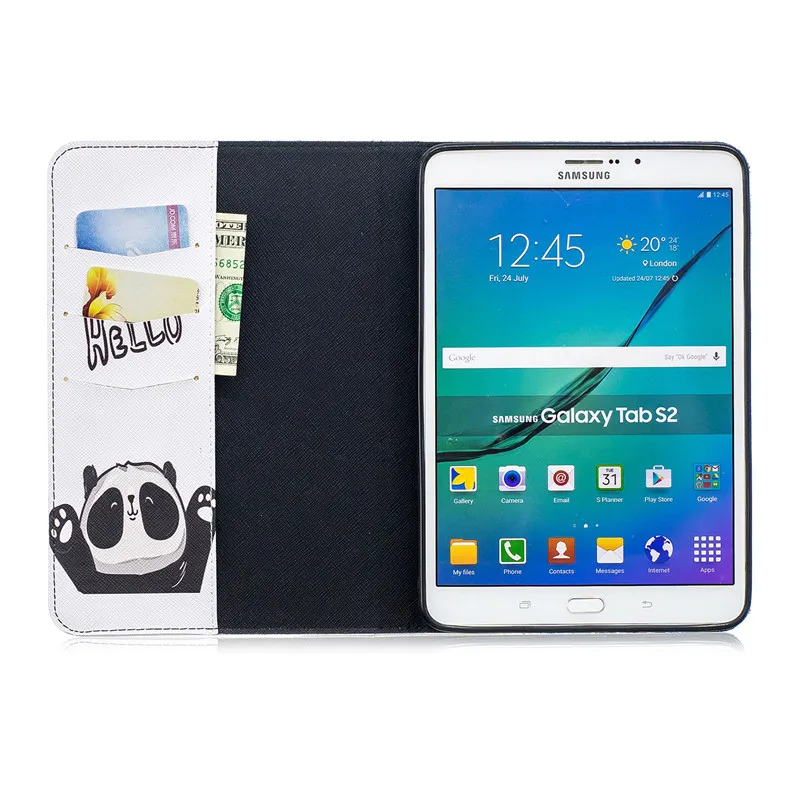 Wekays для samsung Tab S2 8,0 чехол с откидной крышкой с изображением слона из мультфильма кожи Funda чехол для samsung Galaxy Tab S2 8,0 дюймов T710 T715 чехол для планшета