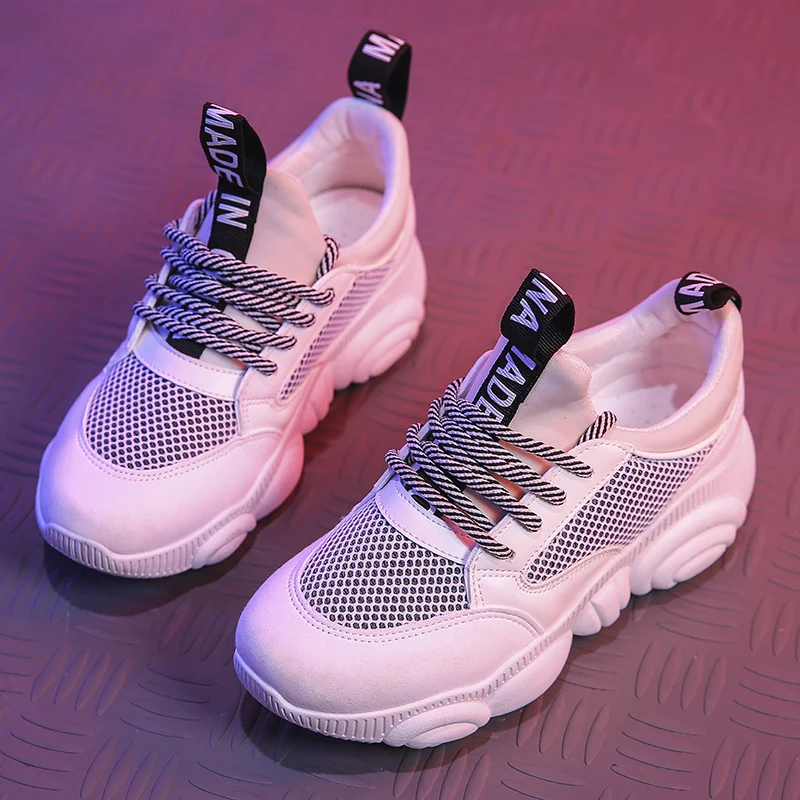New Women Sneakers 2019 Spring Fashion runing Shoes Platform Mesh Ladies Trainers zapatos de mujer SX-02 | Спорт и развлечения