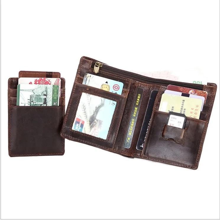 Мужские короткие кошельки из натуральной кожи флуоресцентная кожа|small purse|male leather