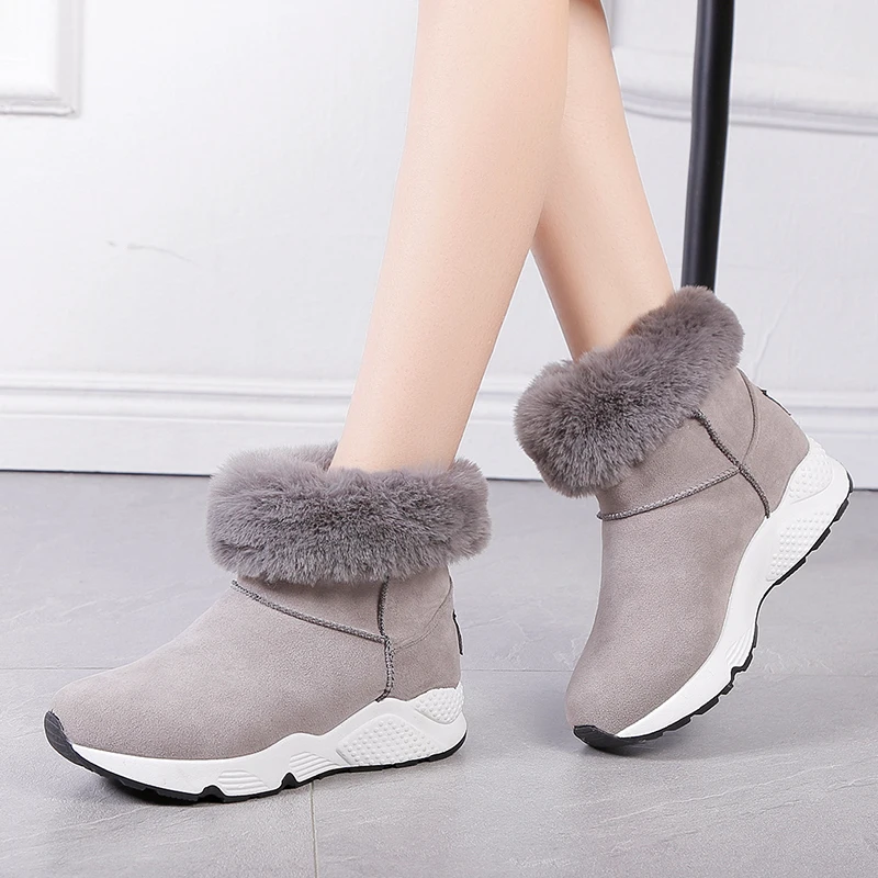 Rimocy/теплые зимние ботинки женская зимняя обувь на платформе женские ботильоны