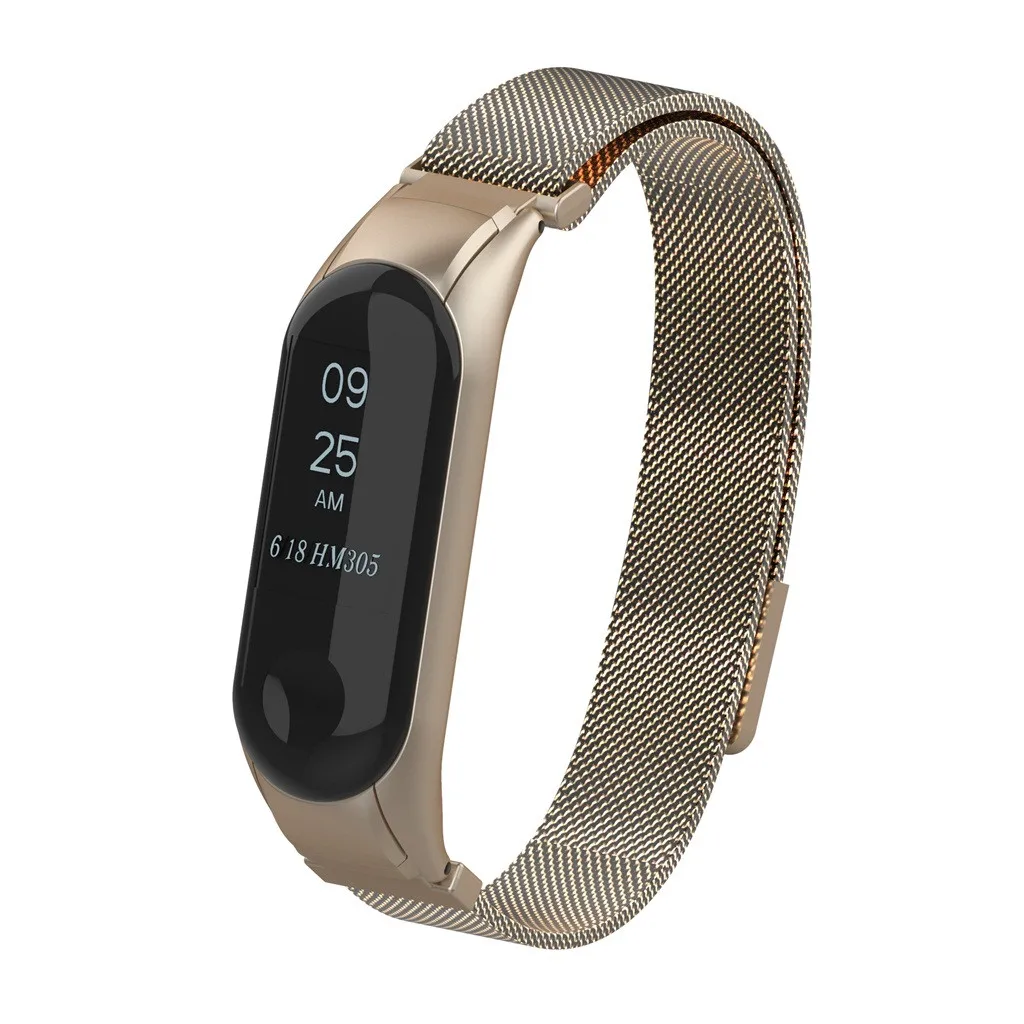 Ремешок mi lanese браслет с магнитной петлей для Xiaomi mi Band 3 Смарт-часы сменные мужские Т-образные спортивные роскошные мужские и женские 19Jun21