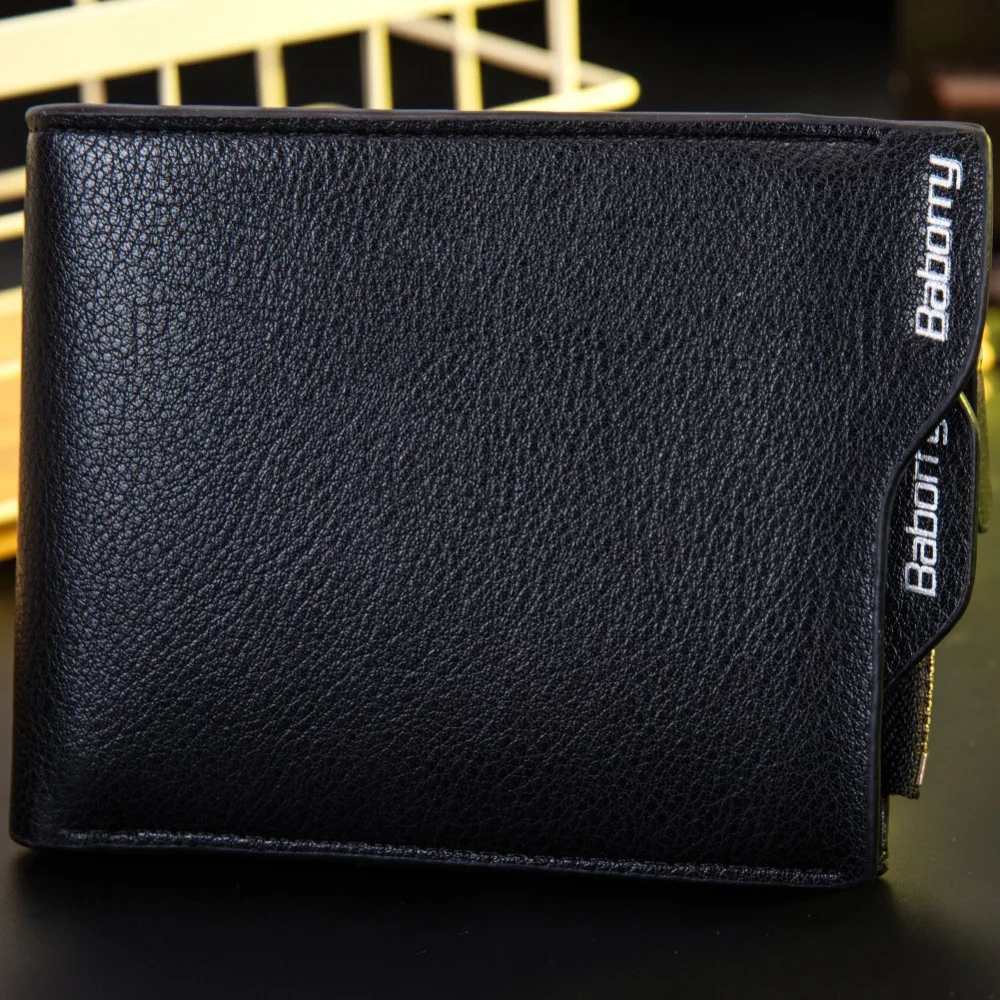 Дизайн RFID защита блокировка стоп кошелек винтажный повседневный мужской короткий кошелек из искусственной кожи на молнии чехол для монет Чехол для карт Защита от кражи