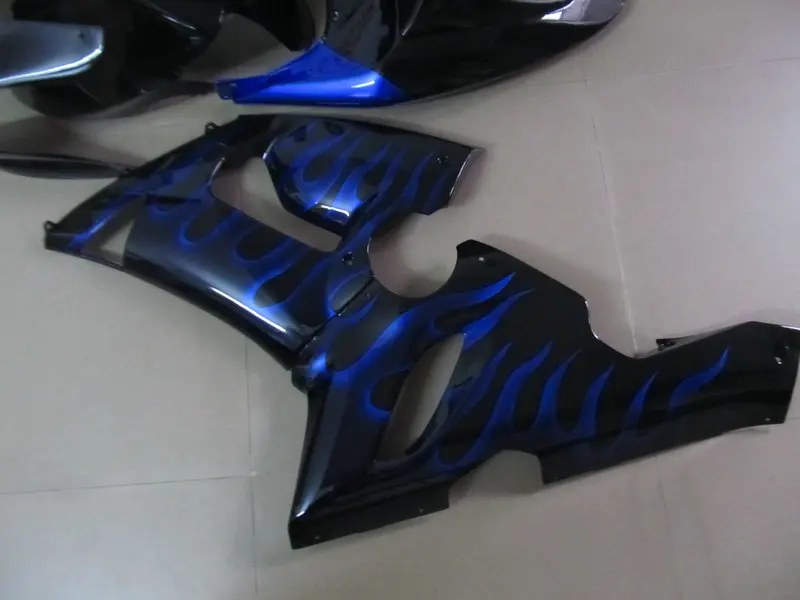 Комплект обтекателей для мотоцикла KAWASAKI Ninja ZX6R 636 05 06 ZX 6R 2005 2006 ABS Синий Пламя