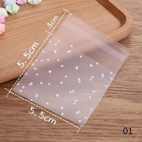 5.5x5.5cm 100 шт мультистайл мультфильм Хэллоуин Рождественские подарки Самоклеющиеся пластиковые пакеты для бисквит печенье день рождения конфеты торт посылка - Цвет: 5.5x5.5cm