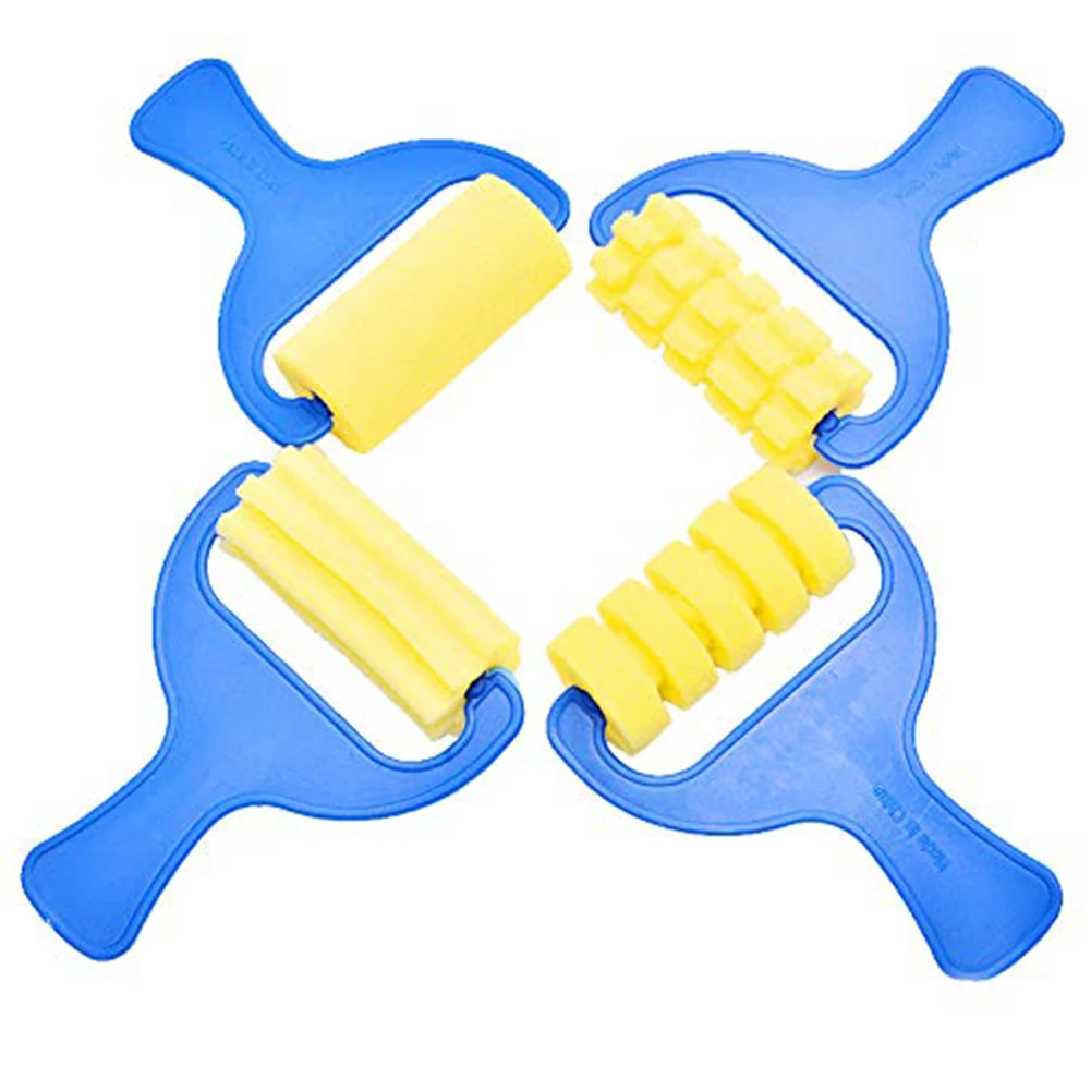 18 Pcs Kid Children DIY Painting Roller Brush Apron Color Platte Drawing Tool Set | Дом и сад