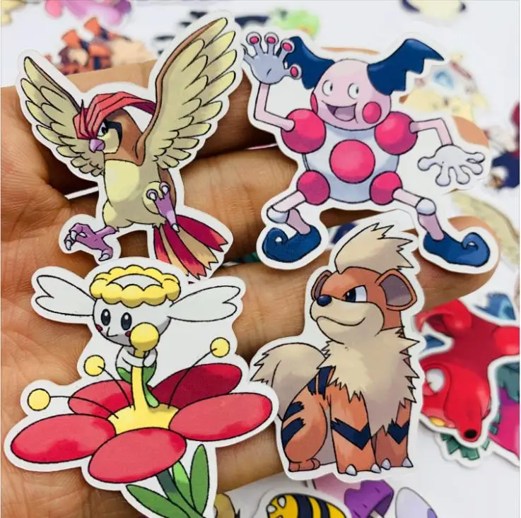 24 шт. различные Pokemons японский мультфильм Аниме Животные украшения стикеры Diy Ablum дневник в стиле Скрапбукинг этикетка стикеры канцелярские товары