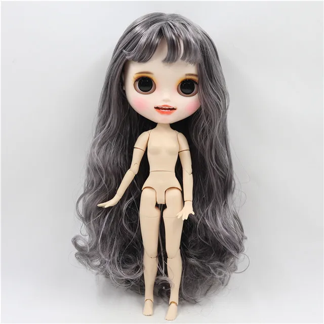 ICY factory шарнирная кукла blyth toy индивидуальные лицо с зубами белая кожа сустава тела пользовательские куклы 30 см - Цвет: naked doll
