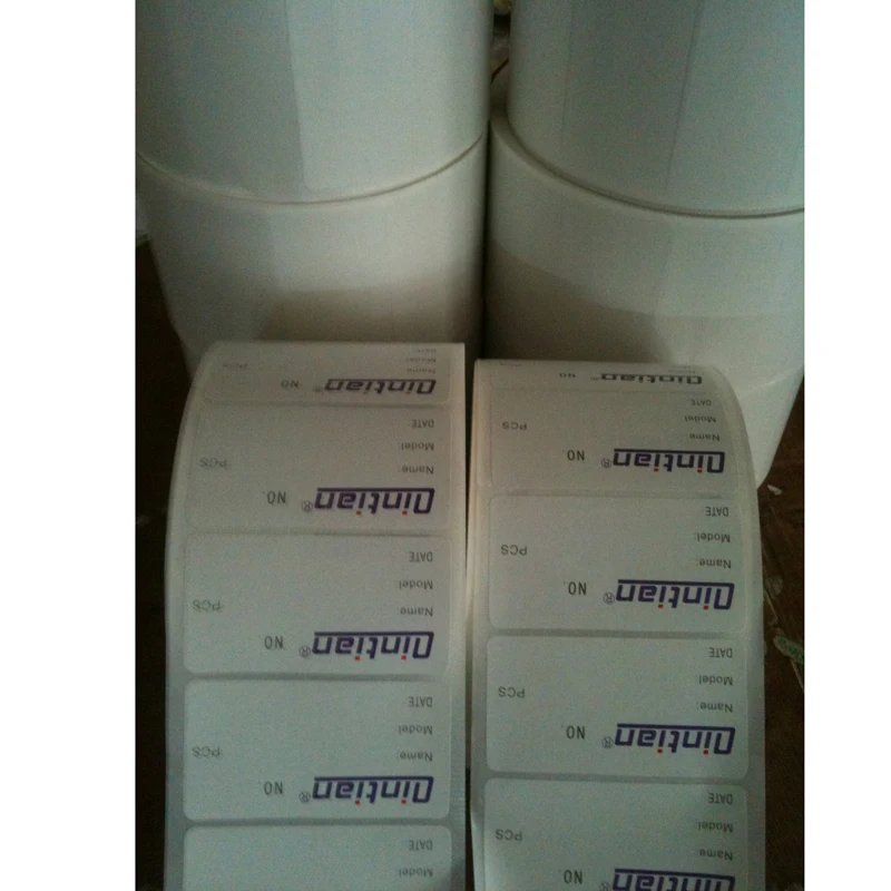 

100% Direct custom aluminum foil barcode labels self-adhesive roll paper label