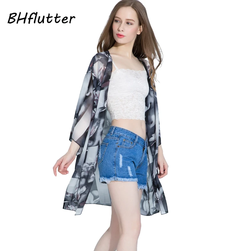 BHflutter 4XL Женская одежда большого размера летняя блузка в стиле бохо повседневные