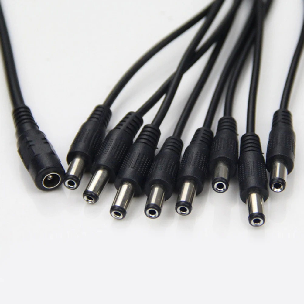 Новый Prtical DC 2 1 до 8 Splitter Кабель-адаптер мощность привести косичка Женский вилка
