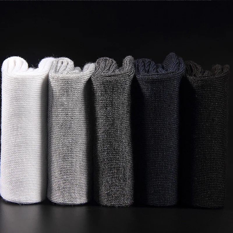 5Pairs / Lot Eur39-44 men's winter plus terry business cotton socks high quality fashion warm | Мужская одежда