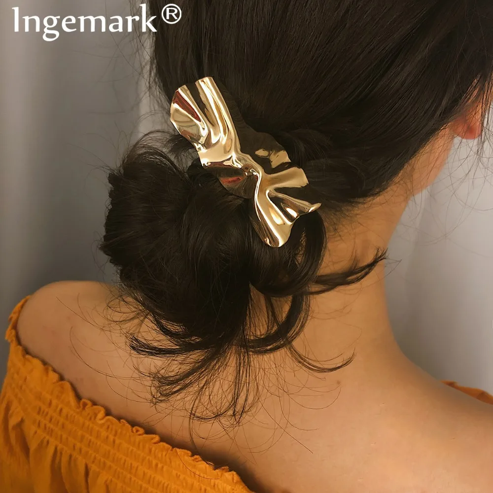 Винтажная заколка для волос Ingemark массивная витая с утюгом эффектные украшения