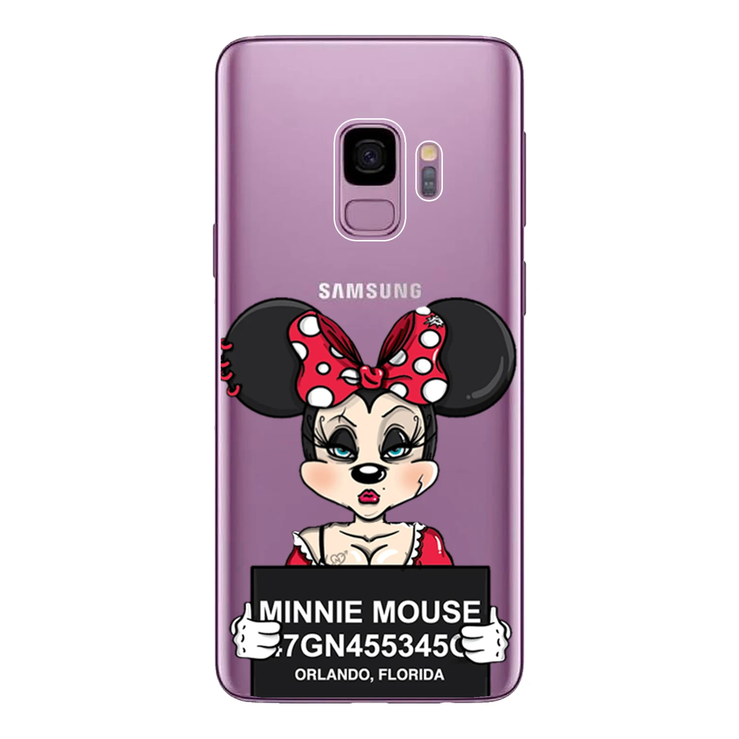 Чехол для samsung Galaxy S7 Edge S8 S9 Plus, мягкий силиконовый чехол из ТПУ с милым Минни Микки, защитный чехол для телефона