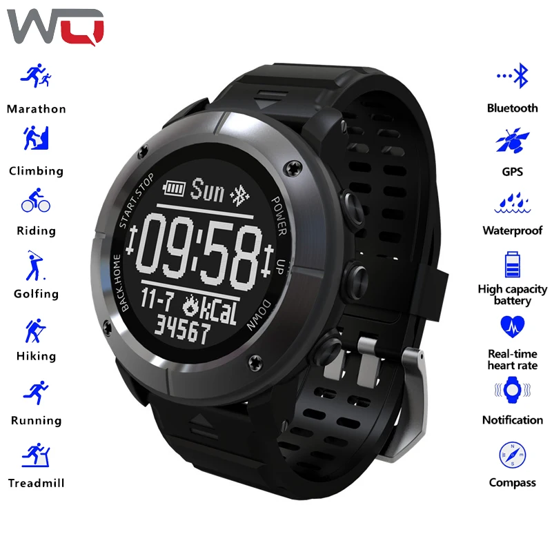 WQ UW80C GPS Смарт-часы Мужские SOS трекер активности фитнес-трекер уличные