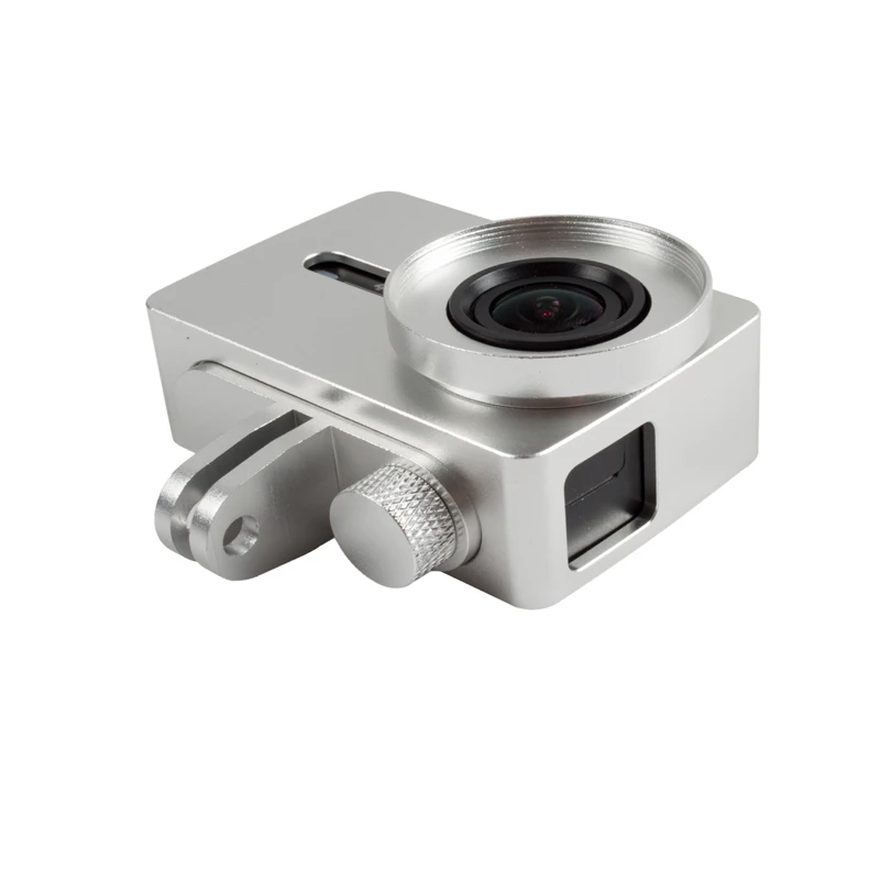 Защитный чехол с металлической рамкой и крышкой для объектива Xiaomi Yi 2 Xiaoyi 4K