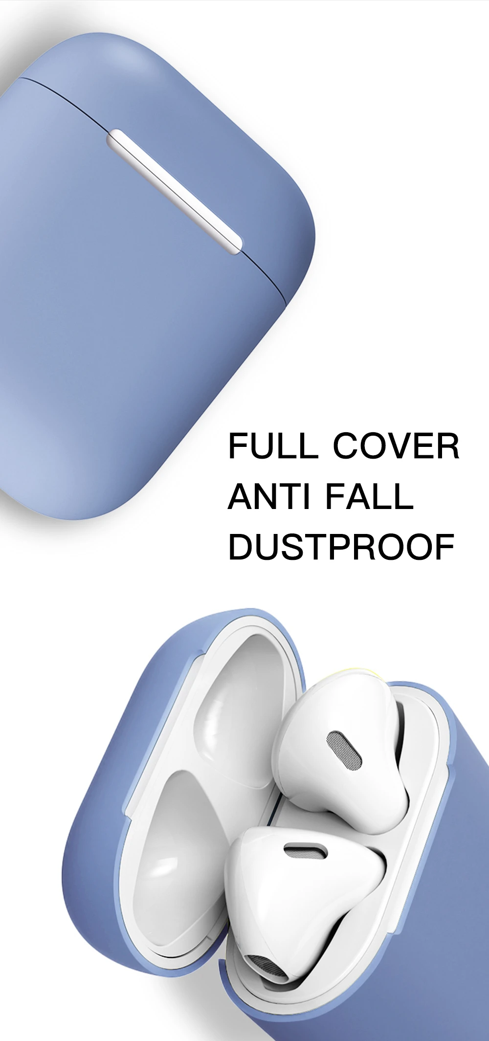 Бренд мягкий жидкий силиконовый чехол для Apple AirPods 1 2 Наушники-чехол Bluetooth Air Pods крышка Earpods защита Funda