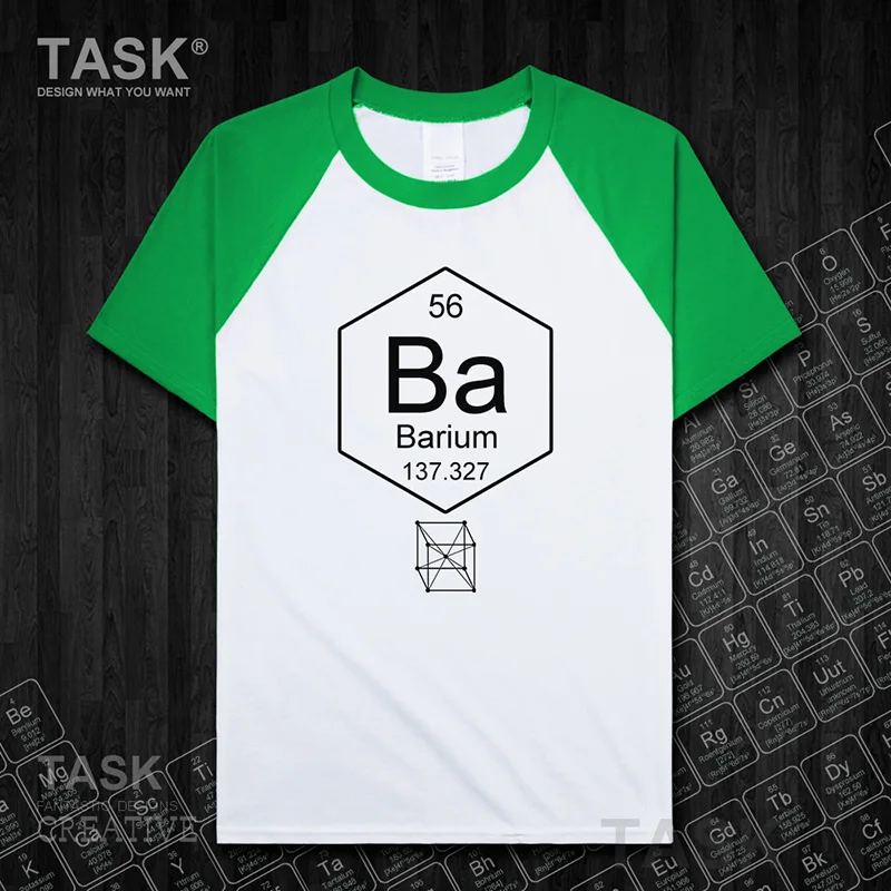 Chemical periodic table 56 Ba Chemistry clothes Short sleeve t-shirt new Tops t shirt mens sweatshirt summer casual jerseys | Мужская