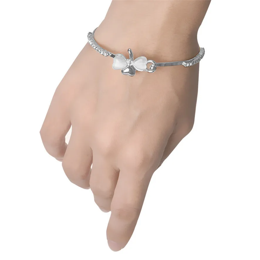 Женский Браслет манжета с кристаллами 10 #10810042510 Лучшая цена|bangle jewelry|bracelet fashionfashion