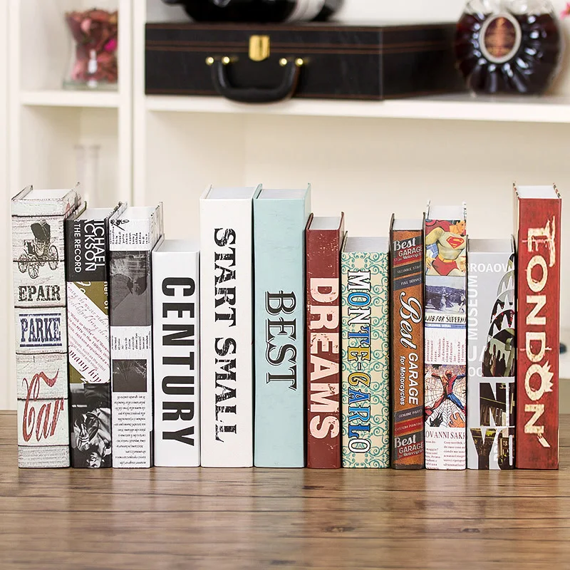 10 шт. имитация современной американской искусственной книги украшение окна