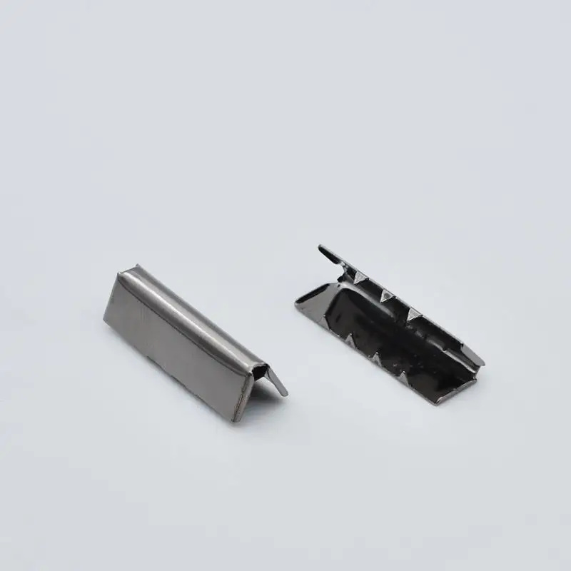 gunblack 10 шт. металлический ремешок с пряжкой, Детские подтяжки, штаны, ремень, зажим, кнопки, кошелек, кожаная пряжка для стопора, аксессуары для шитья своими руками - Цвет: gunblack
