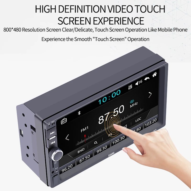 360° Reversing Image Radio Carplay 2 Din Radio Coche Autoradio Bluetooth Mirror Link 2din Car Stereo Audio Radios USB FM AUX TF