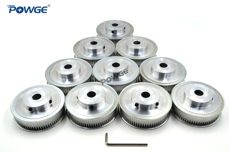 POWGE 10pcs 72 Teeth HTD 3M Timing Pulley Bore 8mm 10mm 12mm 14mm for Width 15mm Synchronous belt pulley HTD3M 72Teeth 72T | Обустройство