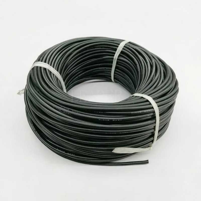 100 метров/рулон 10 AWG супер мягкий и гибкий силиконовый резиновый провод кабель