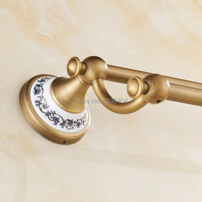 Оптом и в розницу античные бронзовые полотенца 60 см с фарфоровой одиночной