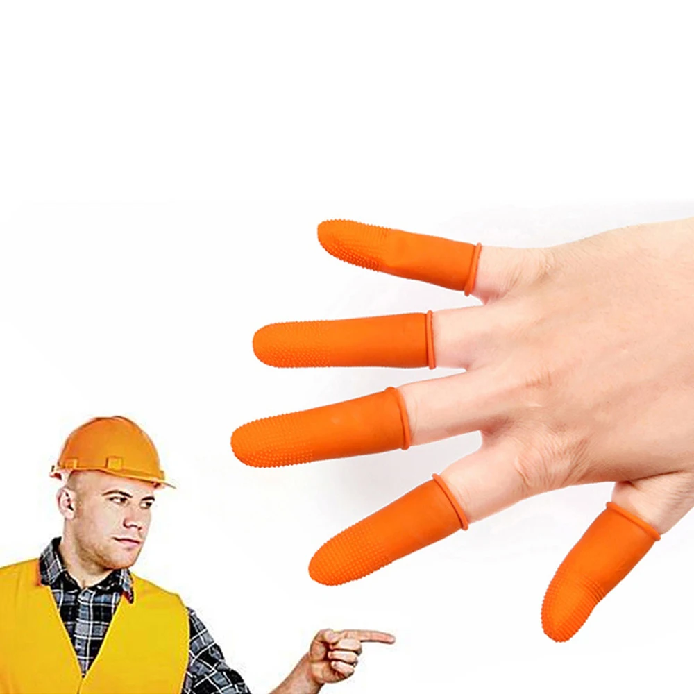 100 шт./упак. Защитные противоскользящие одноразовые кончики пальцев перчатки