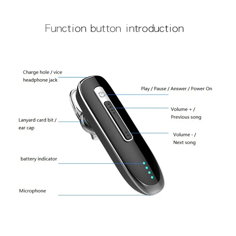 Гарнитура Gdlyl с микрофоном беспроводная гарнитура креплением Bluetooth высокое