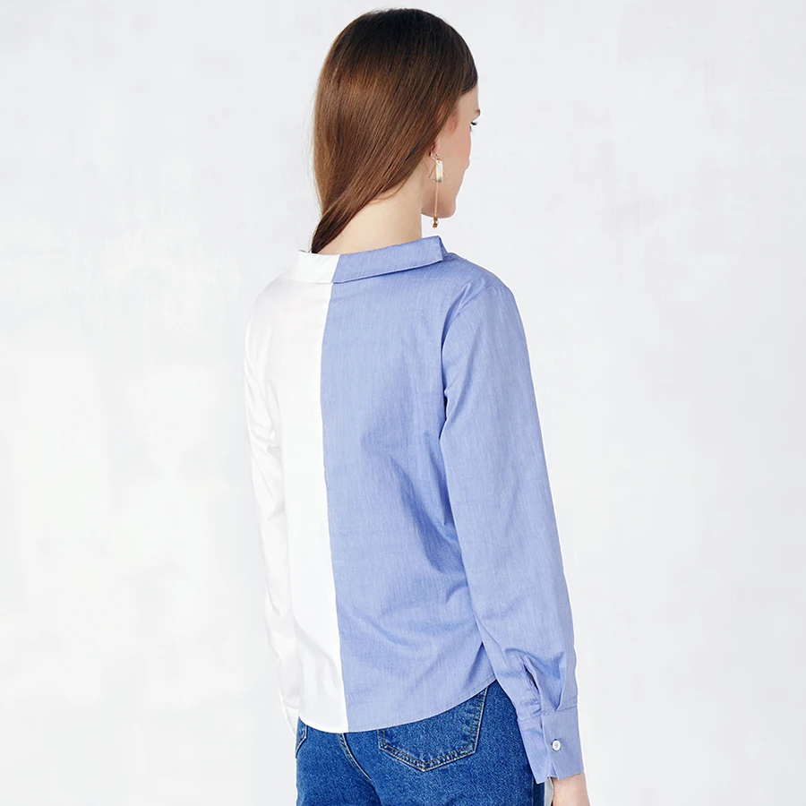 Короткие офисные женские туфли рубашки Blusas Femininas Elegante хлопок для женщин блузки
