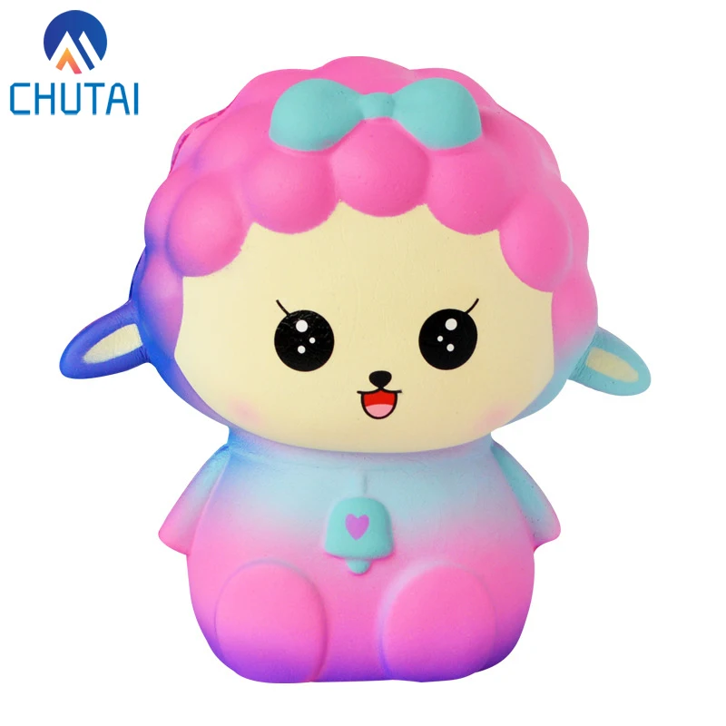 Jumbo Kawaii милые галактические Овцы мягкий хлеб крем Ароматические медленно поднимающиеся сжимаемые игрушки Имитационная игрушка для снятия стресса 12*8 см