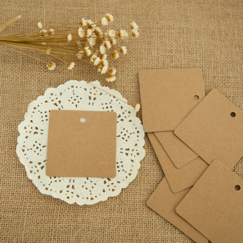 Карточки для скрапбукинга 100 шт. квадратная Крафтовая бумага разные цвета | Дом и