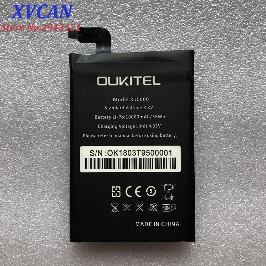 Oukitel k10000 батарея высокого качества оригинальная большая емкость 10000 мАч для oukitel