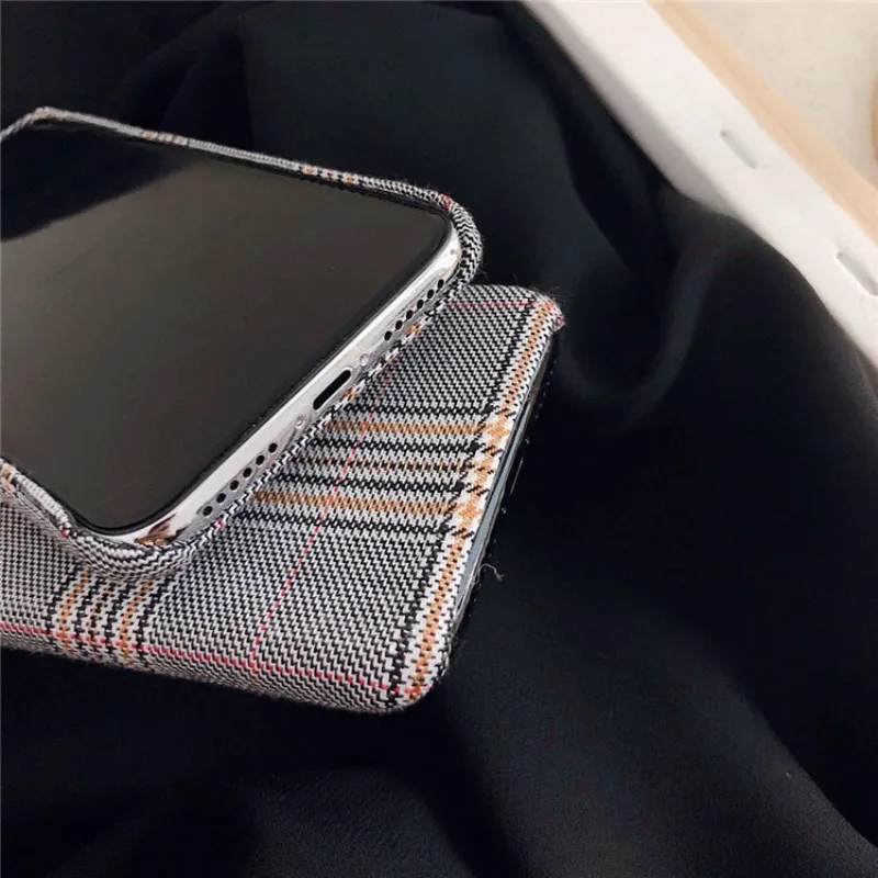 Cyato Симпатичные сетка с вышивкой кота оленя чехол для телефона для iphone X case теплый шерстяной чехол для iphone XS Max XR 7 8 Plus защитный чехол