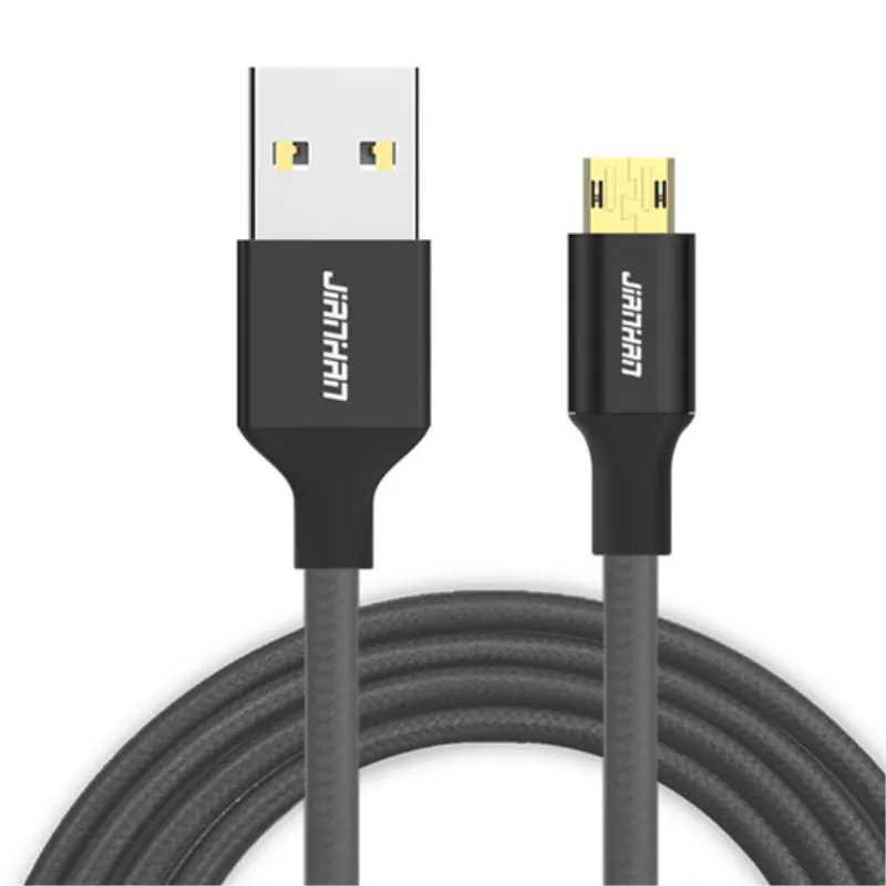 Двусторонний кабель Micro USB JianHan 2 м 1 для быстрой зарядки и передачи данных Samsung S6 S7