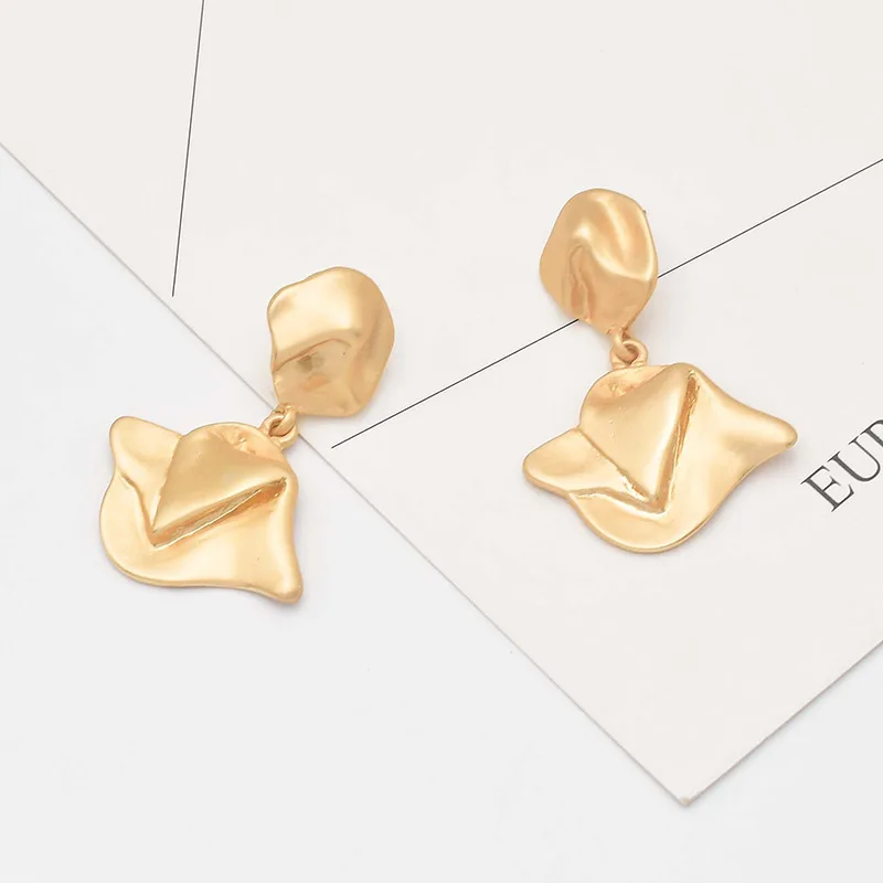 Carvejewl metal wind earrings simple unique abstract Captain cap pendant drop dangle fashion Hiphop wholesale jewelry | Украшения и
