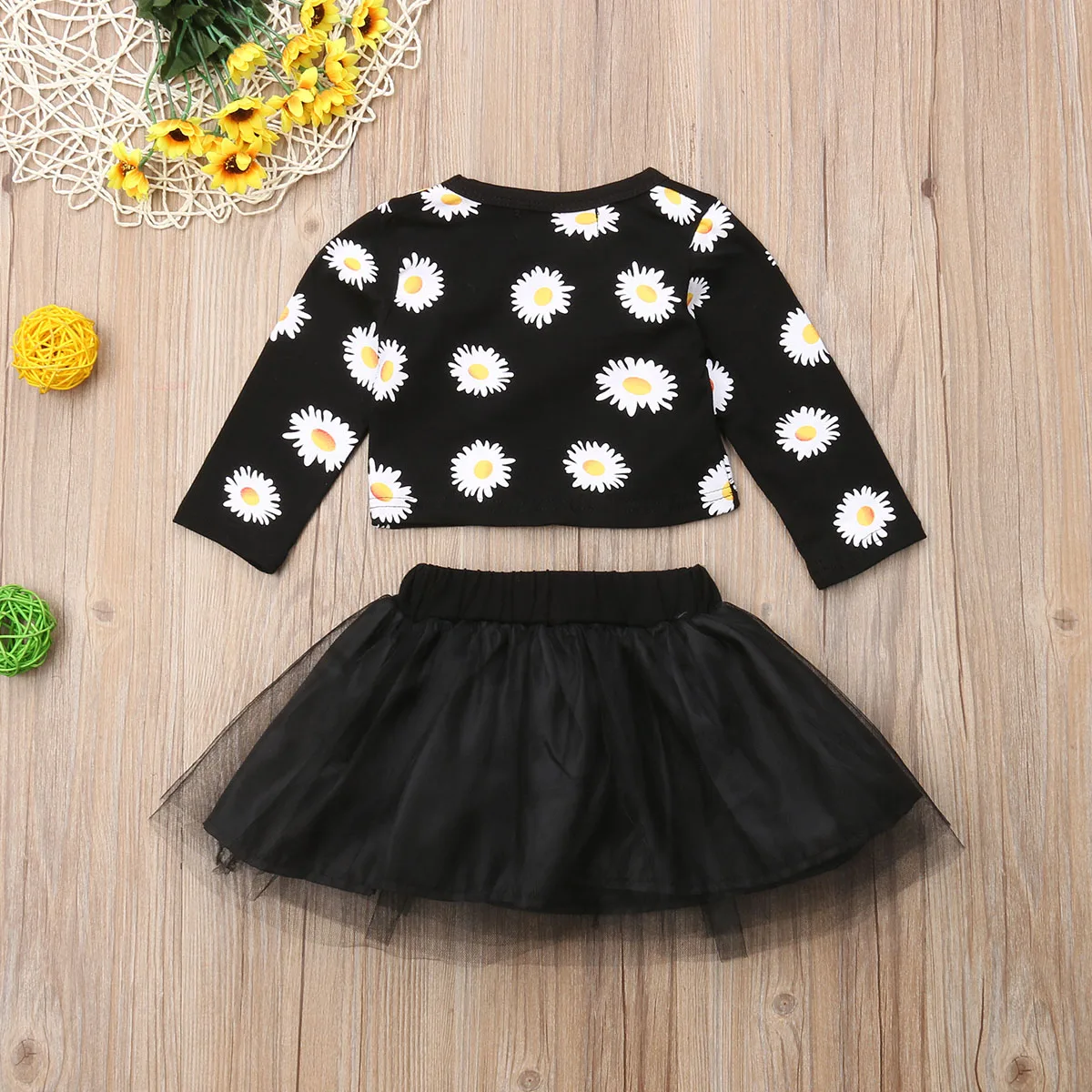 Новинка 2018 комплекты из 2 предметов для маленьких девочек пуловер с длинными