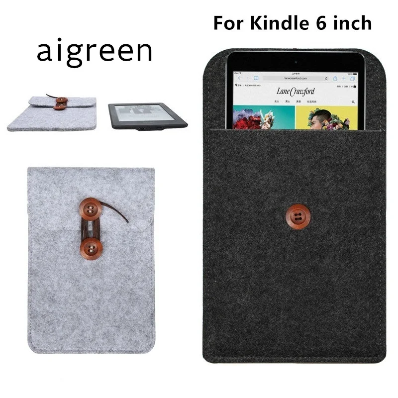 2020 модный шерстяной войлок 6 дюймов чехол для Amazon Kindle Paperwhite сумка Voyage Прямая