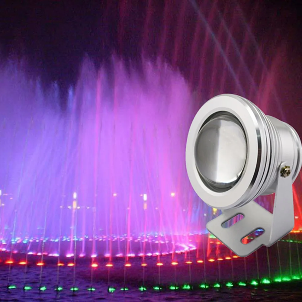 10 Вт RGB светодиодный подводный фонтан светильник Точечный сроки пруд рыбы в