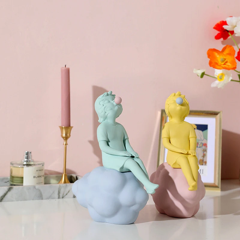 Скульптурные Фигурки для девочек в скандинавском стиле креативные керамические
