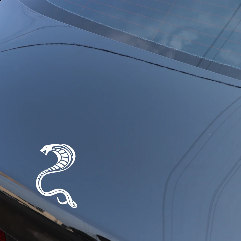 YJZT 15.2CM*14.1CM Cobra Pattern Car Sticker Vinyl Decal Body Of Decorate Black/Silver C4-1540 | Автомобили и мотоциклы