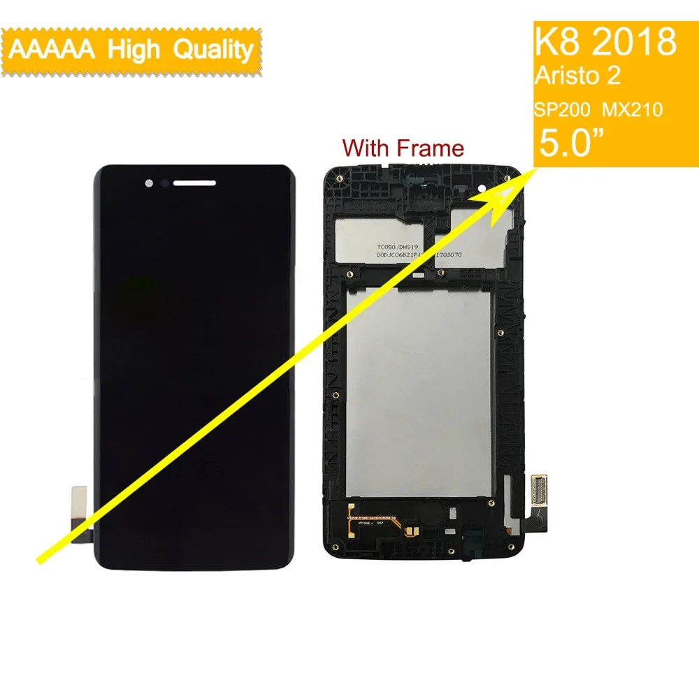 Оригинальный ЖК дисплей для LG Aristo 2 K8 2018 X210MA сенсорный экран дигитайзер полная