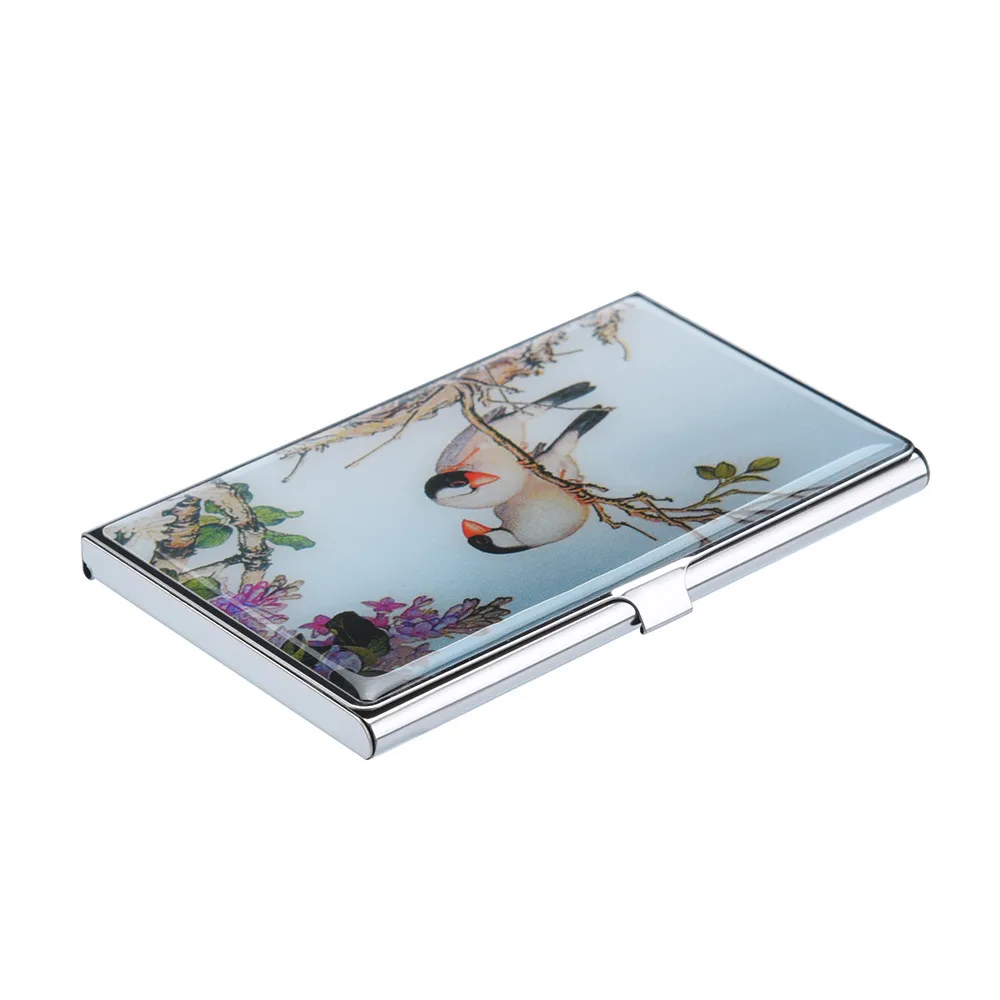 Чехол для карт из нержавеющей стали металлический держатель портативный кошелек