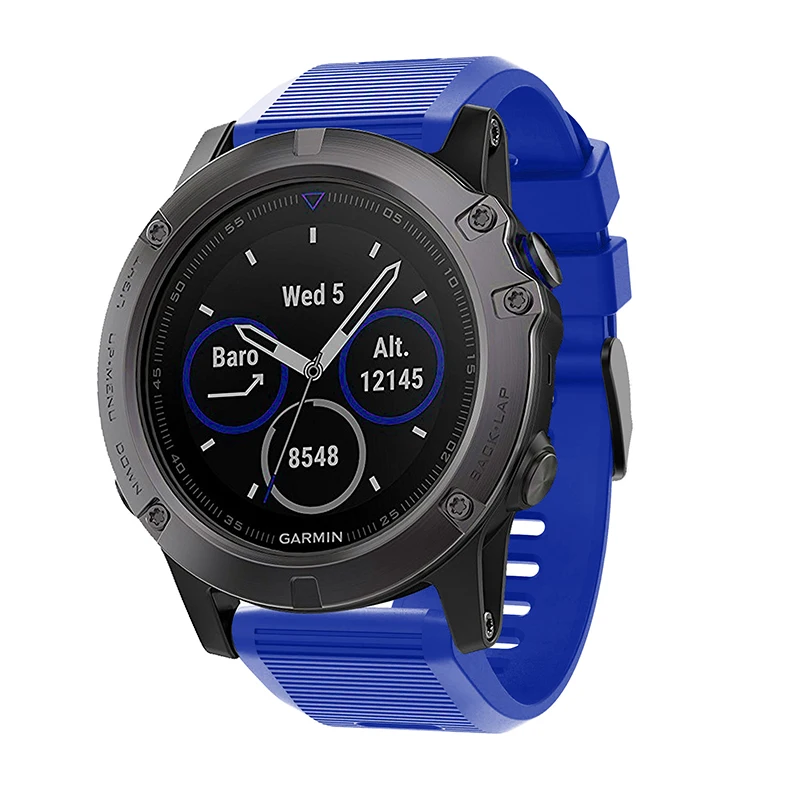 26 22 20 мм ремешок для garmin fenix 5 5X 5S Plus 3 3HR часы Quick fit Силиконовый Easyfit наручные часы ремешок для garmin fenix 5x5 5S