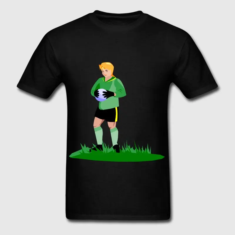 Новый стиль футболка для Для мужчин круглый вырез горловины Soccering футболки